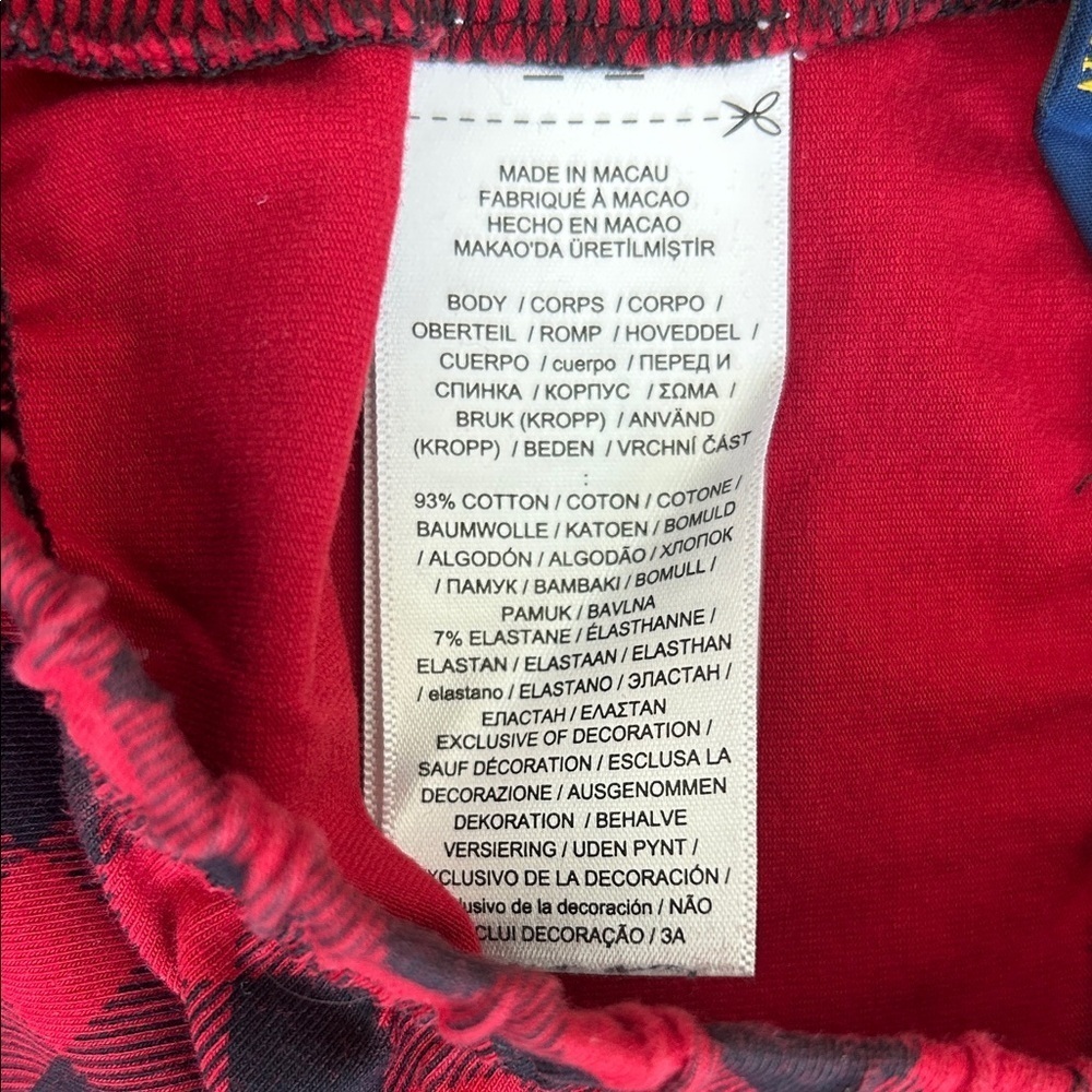 Polo by Ralph Lauren Kids Red and Black Plaid Leggings - Picture 3 of 4